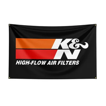 90x150 cm zastava K & N, banner sa po cijeloj površini trkaćeg automobila od poliestera za ukras