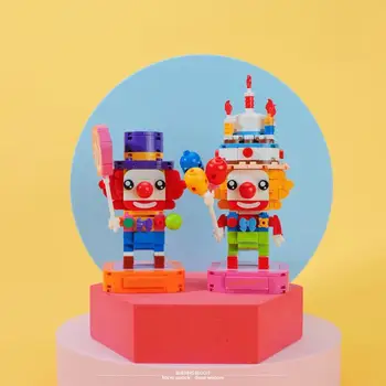 Gradivni blokovi циркового klauna, klasični dizajneri likova zabavni park, dječje obrazovne igračke, Božićne darove