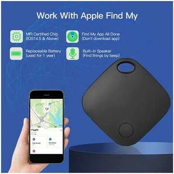 GPS Pametnih antena tag Mini smart-tracker Bluetooth smart tag za pretraživanje za djecu, za praćenje gubitka kućnog ljubimca u vozilu za sustav za Apple IOS 