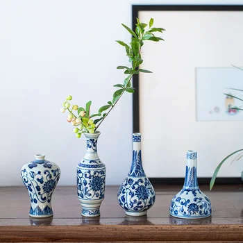 Цзиндэчжэнь kineski plavo-bijela japanski zen keramički stolni vaza cvjetnih vaza ručno oslikane dekorativni ukras poklon