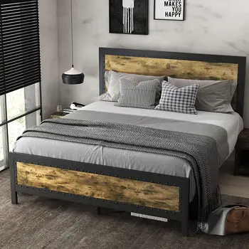 Veleprodajna cijena proizvođača Sklopivi Metalni okvir bračnim metalni kreveti ZA spavaće sobe, Metalni krevet veličine Queen-Size