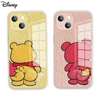Disney Lotso Winnie Pooh Donald Duck Daisy Torbica Za Telefon iPhone 15 14 13 12 11 Pro MAX All Inclusive Stakleni Zaštitni Poklopac