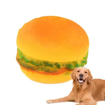 Igračka za pse u obliku hamburger, prehrambenih igračke u obliku бургера za čišćenje zuba, igračka sa škripav zvuk, oralnu njegu, interaktivna nastava pas, pribor