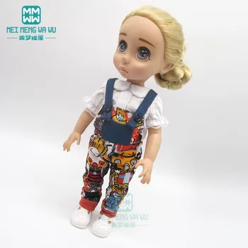 Odjeća za lutke odgovara odabrati haljinu za lutku dužine 40 cm na trake i bijelu košulju kao dar za djevojčice