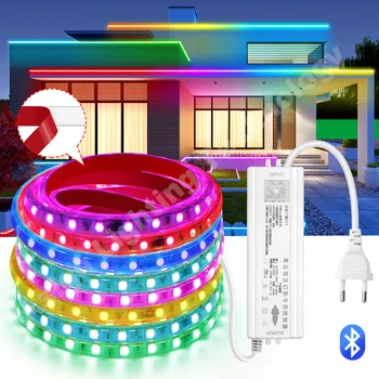 Dreamcolor RGBIC Led Strip Svjetlo 220V 60LEDs/m Ljepljive Fleksibilna Led Traka RGB Dimmable 5050 Vodootporne Pametne Bluetooth Led Uže