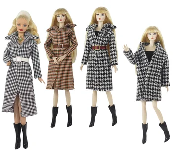 Dugi kaput u mrežu / odjeća, kaputi, odjeću za Barbie lutke 1/6 BJD Xinyi FR ST / božićno odjeća za lutke 30 cm