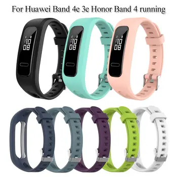 Pametni sat Silikonski remen za ručni zglob, narukvica, zamijeniti remen za sat Huawei Band 4e 3e Honor Band 4 Running