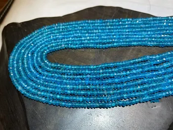 plava апатитовый кругляш, izbrušena 3-4 mm AAA za izradu nakita svojim rukama россыпные perle 32 cm FPPJ veliko prirodni dragulj