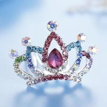 Mini-trendy ženske kape-dugmad, bobby pin za kosu za djevojčice, dječje poklon nakit za kosu sa cvijećem, Vijenac sa štrasom, Crown, Češalj za kosu
