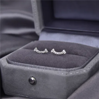 Naušnice-roze dijamant od 925 sterling srebra Za žene, svadbene Dekoracije za Zaruka, zurke