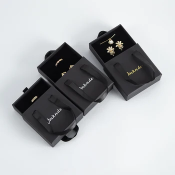 Kutija za nakit za žene Kartona kutije sa logotipom po narudžbi, Kutije za pakiranje nakita i Organizator za ogrlica, naušnice, prstenje, narukvice