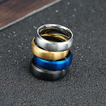 JHSL 6 mm gospodo jednostavan prsten od nehrđajućeg čelika modni muški nakit za коктейльной zurke Veličina dar 4 5 6 7 8 9 10 11 12