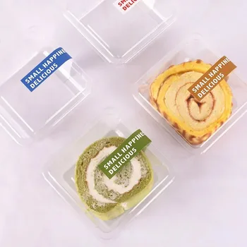 50шт Bistra četvrtasta kutija za pakiranje kolača Švicarski desert Plastične kutije za cupcakes Kontejner za mousse