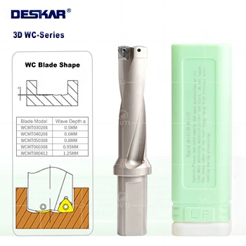 DESKAR 100% Originalni 3D brzo U obliku slova bušilica s dubokim otvorom 46 mm 60 mm, pogodno za токарного stroja s noževima serije WC, zamjenski svrdlo