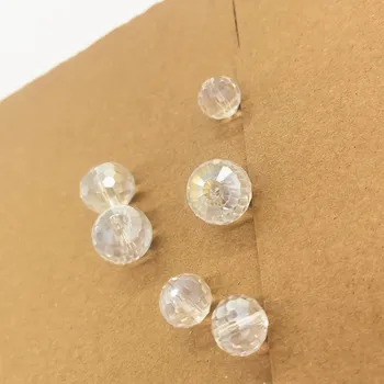 1 Pakiranje 12/15 mm bijele boje prozirnog kristala AB sa 96 lica, рассыпчатые perle 
