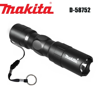 Makita D-58752 led mini svjetiljka za ulice, kompaktan, prenosiv, bez baterije, crne boje.