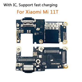USB priključak za punjenje Priključak priključne stanice Naknada fleksibilnog kabela za Xiaomi Mi 11T Mi11 Pro s IC Original 100%